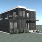 The Redwood Custom Container Builders Home Side Elevation