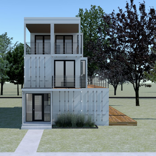 The Odyssey Custom Container Builders Home Front Elevation